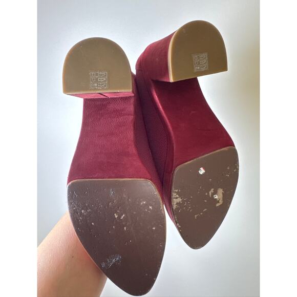 Eileen Fisher Signy Knit Chunky Block Heel Pumps in Burgandy, Size 8.5 - Picture 4 of 7